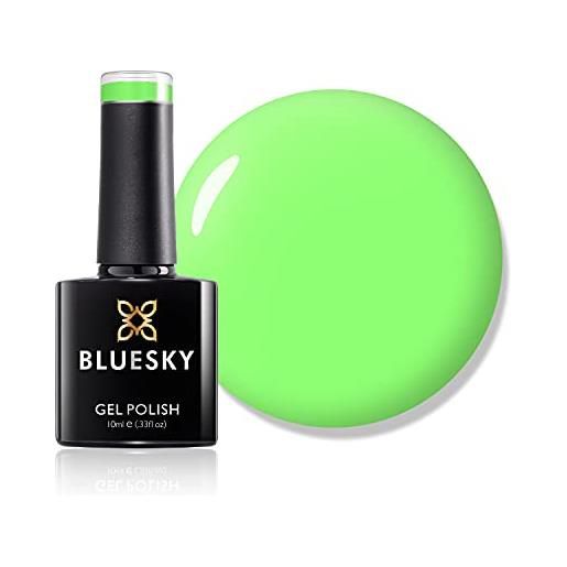 Bluesky smalto per unghie gel, lime, neon02, verde (per lampade uv e led) - 10 ml