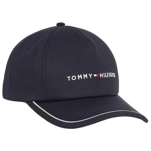 Tommy Hilfiger th skyline soft cap am0am12039 cappello, blu (space blue), os uomo