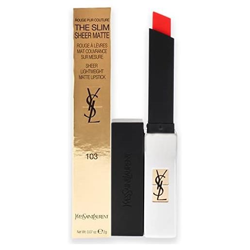 Yves saint laurent rouge pur couture the slim sheer matte n°103 - orange provocant