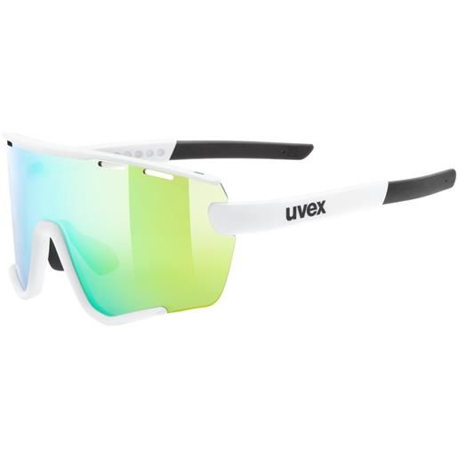 Uvex sportstyle 236 set mirror sunglasses bianco mirror green/cat2 + clear/cat0