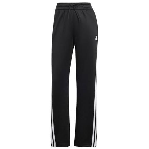 adidas iconic wrapping 3-stripes snap track pants pantaloni, black/white, s women's