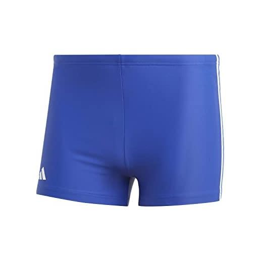 adidas ht2074 3stripes boxer costume da nuoto semi lucid blue/white s