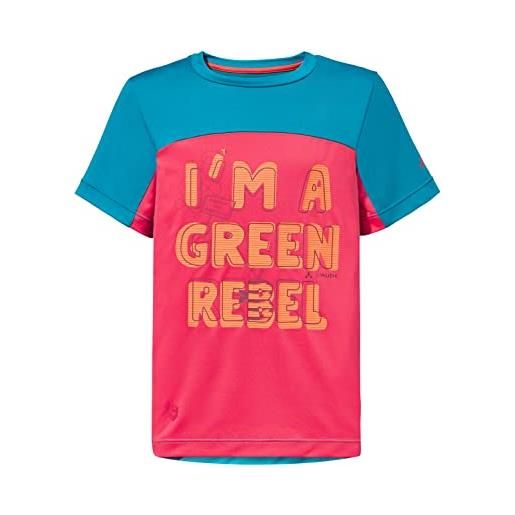 VAUDE kids solaro t-shirt ii, rosa acceso/arctic, 116 unisex-bambini