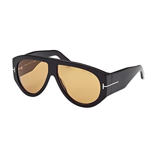 Tom Ford occhiali da sole bronson ft 1044 shiny black/brown 60/12/140 uomo
