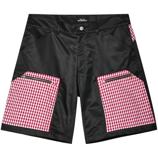 Olly Shinder shorts a quadretti - nero