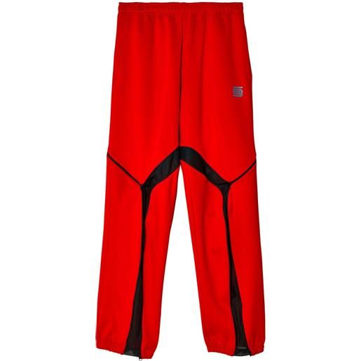 Olly Shinder pantaloni sportivi con zip - rosso