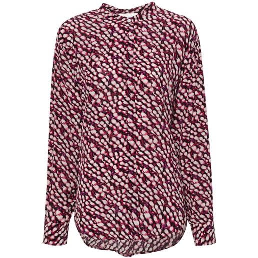 MARANT ÉTOILE camicia con stampa catchell - rosa