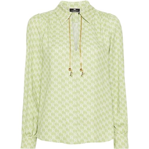 Elisabetta Franchi blusa con stampa - verde