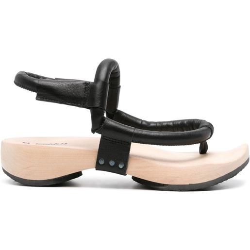 Trippen sandali hardwire in pelle - nero