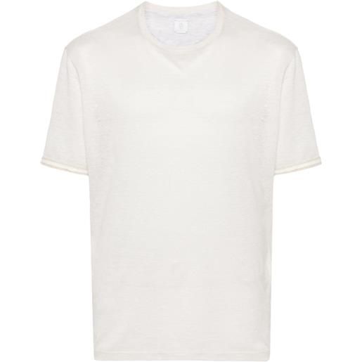 Eleventy t-shirt girocollo - toni neutri