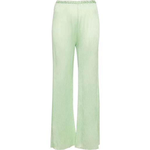 Forte Forte pantaloni dritti con pieghe - verde