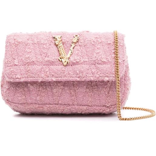Versace borsa a tracolla virtus matelassé - rosa