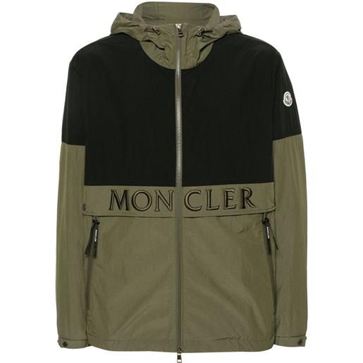 Moncler giacca con cappuccio joly - verde