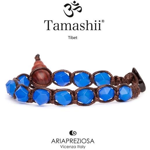 Tamashii agata blu diamond cut Tamashii bracciale 8mm bhs911-18