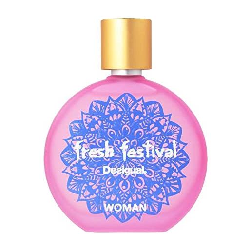 Desigual parfum 07-1504000 fresh festival eau de toilette, fresca, 100 millilitri