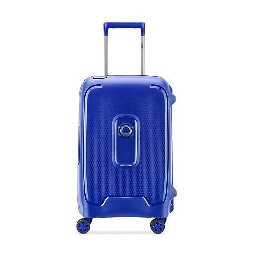 DELSEY PARIS, moncey, valise, cabine rigide matière recyclée et recyclable, 55x35x25 cm, 38 litres, s, marino