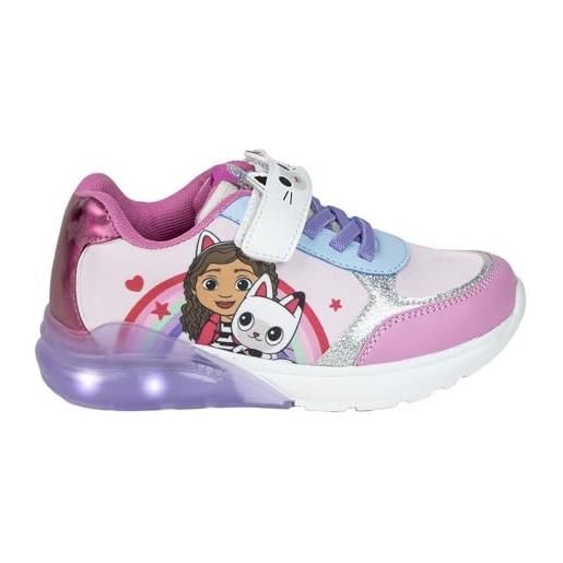 CERDÁ LIFE'S LITTLE MOMENTS gabby's dollhouse scarpe per bambini con luce a led, ginnastica, multicolore, 31 eu