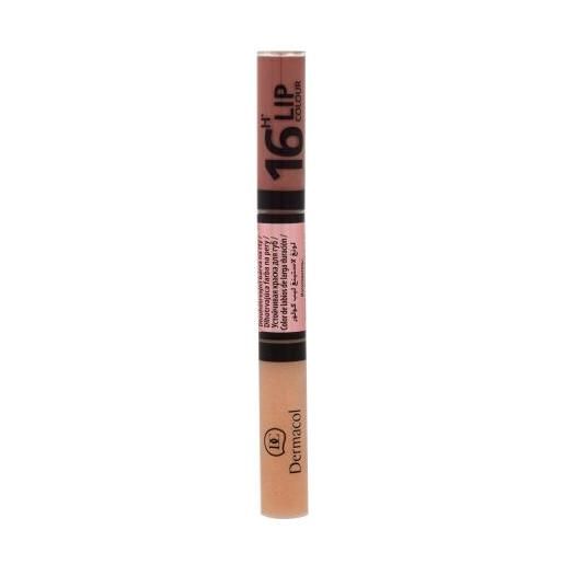 Dermacol 16h lip colour rossetto e lucidalabbra bi-fase 2in1 4.8 g tonalità 32