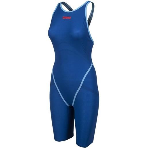 Arena powerskin carbon core open back competition swimsuit blu 28 donna