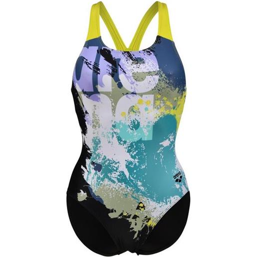 Arena waves breaking swimsuit multicolor 36 donna
