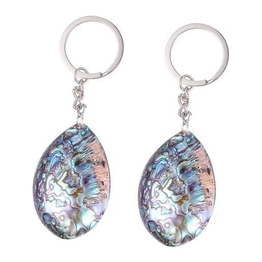 ADOCARN creative for natural bag double-sided decorative hanging key chains women sea car pendant fashion man girls shell accessories sided abalone rings handbag men creatvie
