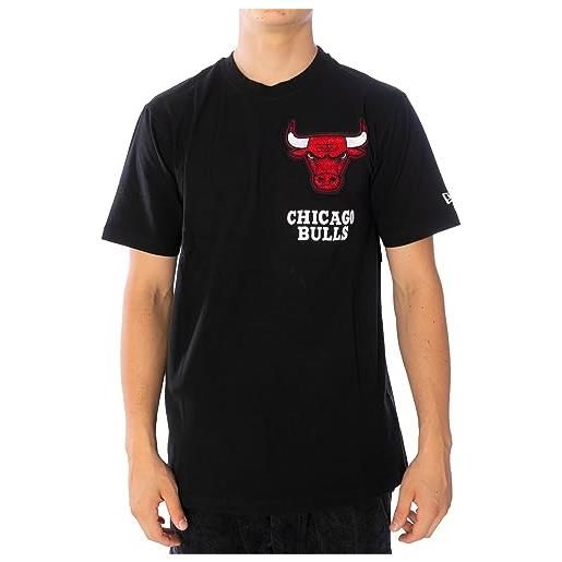 New Era logoselect chicago bulls - maglietta da uomo, nero , xxl