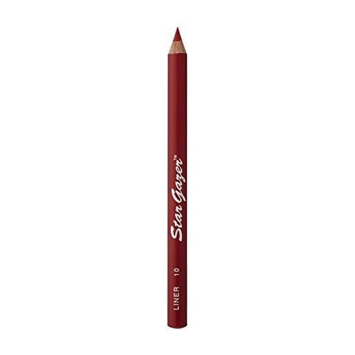 Stargazer matita per labbra rossa, lunga durata, colori vivaci, tonalità 10