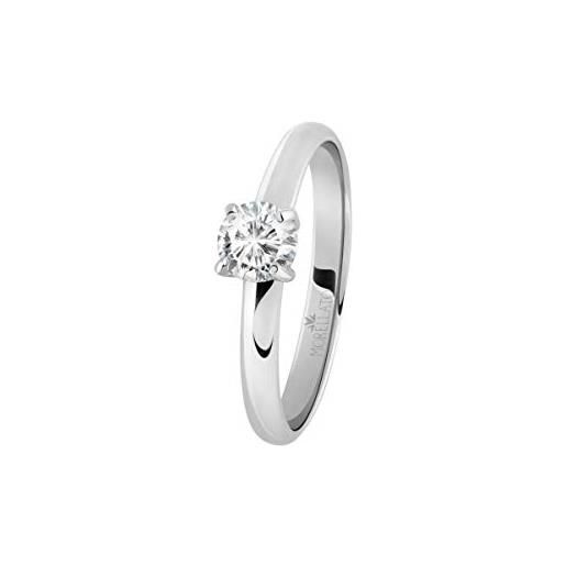 Morellato anello da donna, collezione love rings, in acciaio e cristalli - sna42