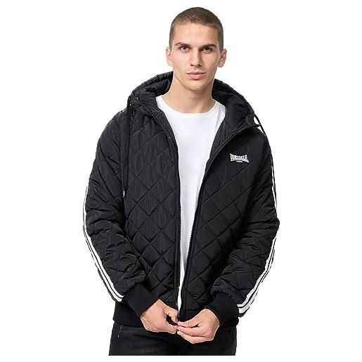 Lonsdale arnipol giacca, nero/bianco, m uomo