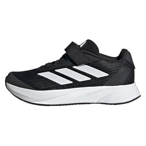adidas duramo sl shoes kids, scarpe da ginnastica unisex - bambini e ragazzi, core black ftwr white carbon strap, 39 1/3 eu