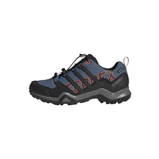 adidas terrex swift r2 gtx, stivali da escursionismo uomo, blu blue rush grey four core black, 42 eu