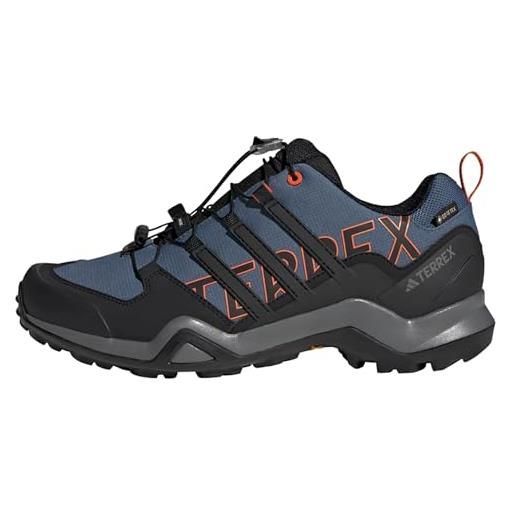 adidas terrex swift r2 gtx, stivali da escursionismo uomo, blu blue rush grey four core black, 42 2/3 eu