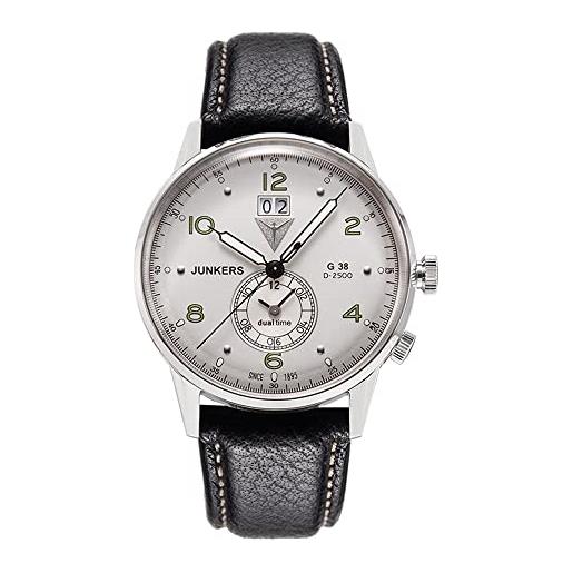 VICTORIA HYDE orologi da uomo cronografo al quarzo con orologio impermeabile in acciaio inossidabile per uomini, argento, cinturino