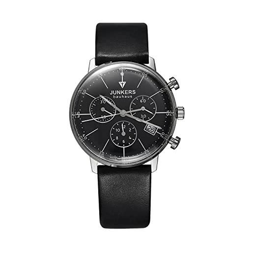 VICTORIA HYDE orologio da donna analogico al quarzo con datario in acciaio inox impermeabile, nero/argento, cinturino