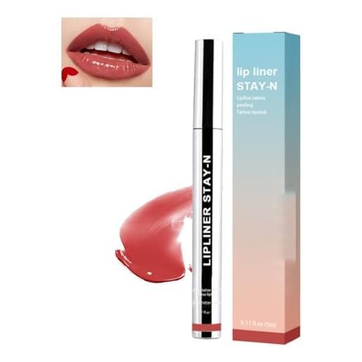 XJZGXMB detachable lip liner, long lasting lip stain, peel lip liner, matte detachable gel long lasting lip stain, lip stain lip liner pencil, longwear and pigmented lip pencil for all occasions