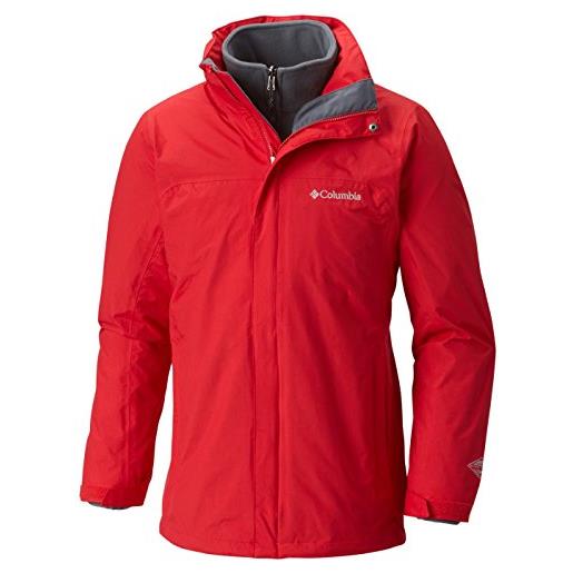 Columbia mission air int giacca, uomo, uomo, mission air int, rosso (mountain red), l