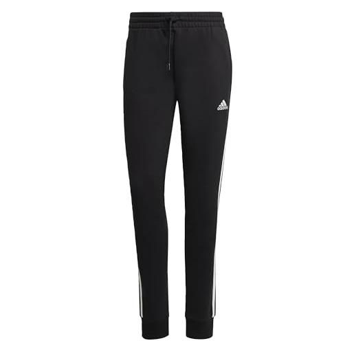 adidas essentials - pantaloni da donna in spugna francese a 3 strisce