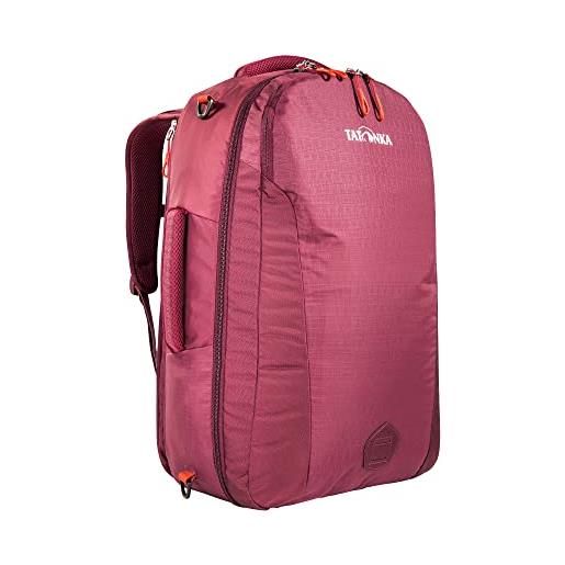 Tatonka flightcase 1160 - zaino per bagagli a mano, 54 x 33 x 18 cm, con spalline riponibili, 40 litri, per uomo e donna, colore: rosso bordeaux