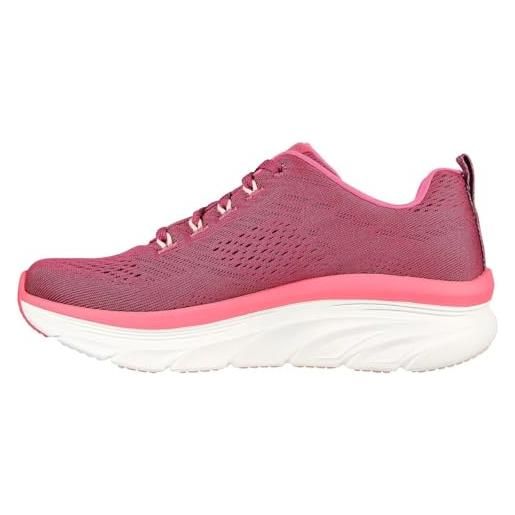 Skechers d'lux walker-infinite motion, scarpa sportiva da donna, blu navy/rosa acceso. , 36 eu