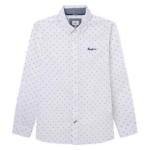 Pepe Jeans dorset, camicia bambini e ragazzi, bianco (white), 6 anni