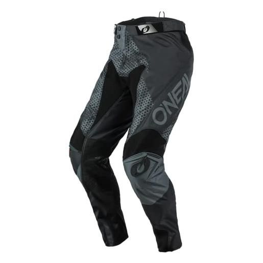 O'NEAL | pantaloni motocross | enduro moto | tessuti denier durevole, con grande libertà di movimento, vestibilità atletica | pantaloni mayhem covert | adulto | grigio antracite | taglia 38/54