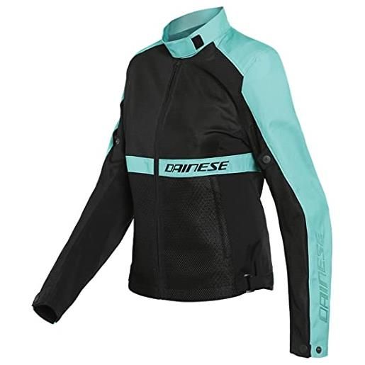 DAINESE ribelle air lady tex jacket, giacca moto estiva, donna, nero/acqua-verde, 54