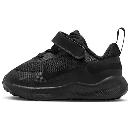 Nike revolution 7 (tdv), basso unisex-bambini, lt ultramarine lime blast dark obsidian, 22 eu