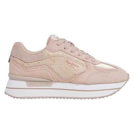 Pepe Jeans rusper gala, scarpa da ginnastica donna, rosa (rosa sporco), 36 eu