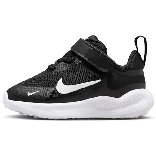 Nike revolution 7, sneaker, nero bianco bianco, 23.5 eu