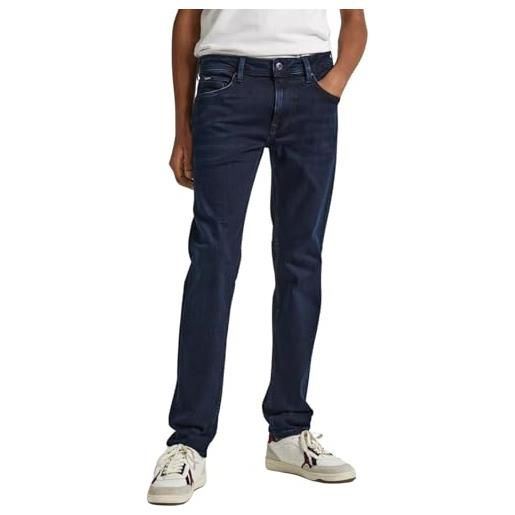 Pepe Jeans hatch regular, jeans uomo, nero (denim-xv1), 38w / 30l