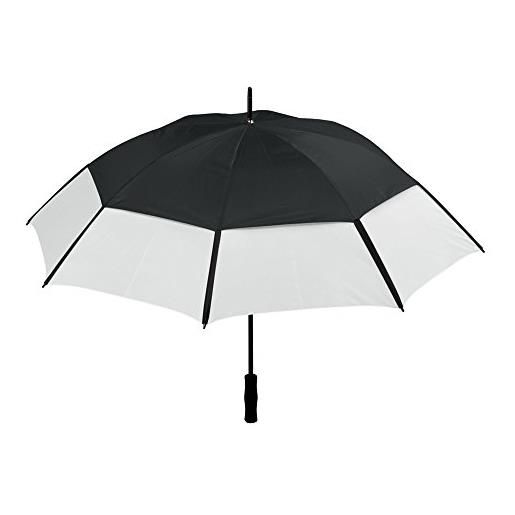 eBuyGB grande ombrello manuale a due toni con bastone da golf, 101 cm, verde lime, nero, 101 cm, ombrello bastone