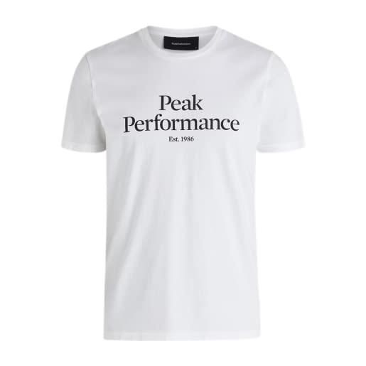 Peak Performance x maglietta da ciclismo, bianco, m unisex-bambini e ragazzi