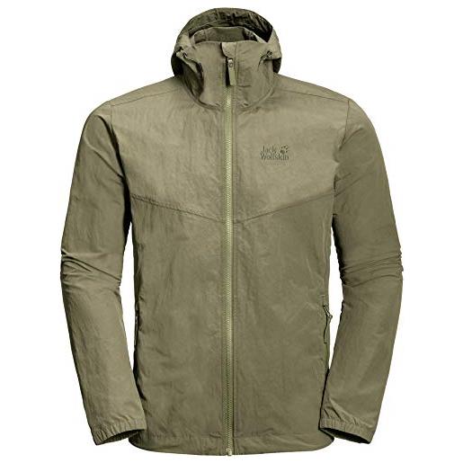 Jack Wolfskin lakeside - giacca da uomo, uomo, giacca da uomo. , 1305991, cachi. , fr: 3xl (taille fabricant: xxxl)