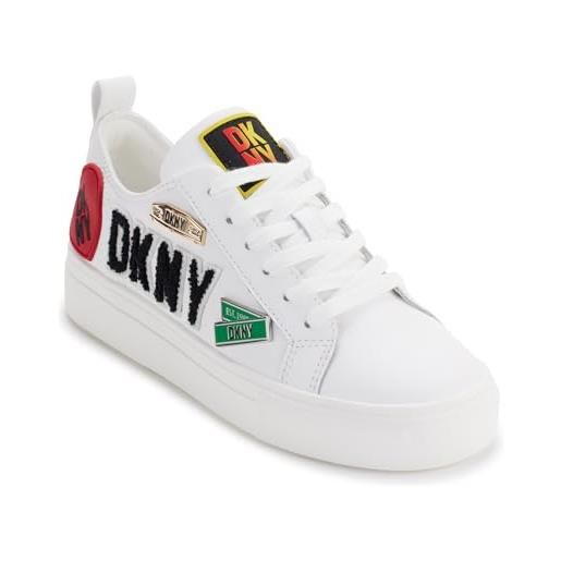 DKNY k1469449-8iw-9, scarpe da ginnastica donna, brt bianco, 40 eu